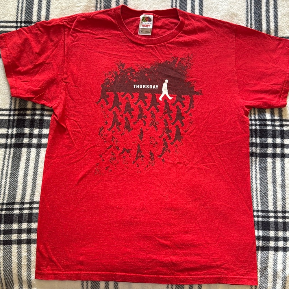 Vintage Men’s Red Emo Thursday tshirt size medium